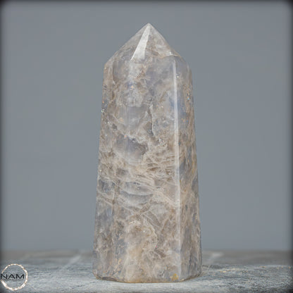 Natürlicher Rauchquarz-Kristall Obelisk aus Brasilien - 1114,41g