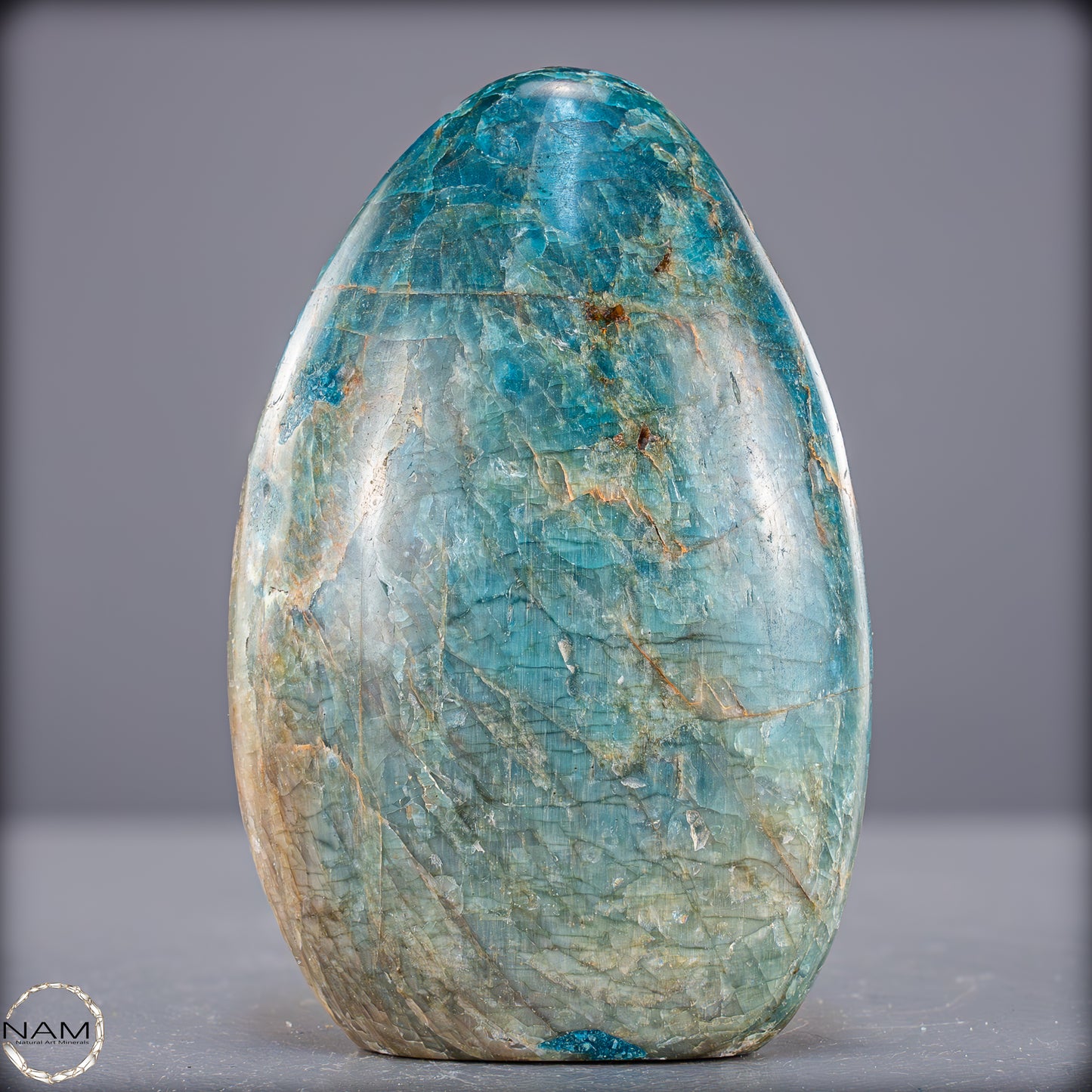 Natürliche Blaue Apatit Kristall-Freiform - 787,99g