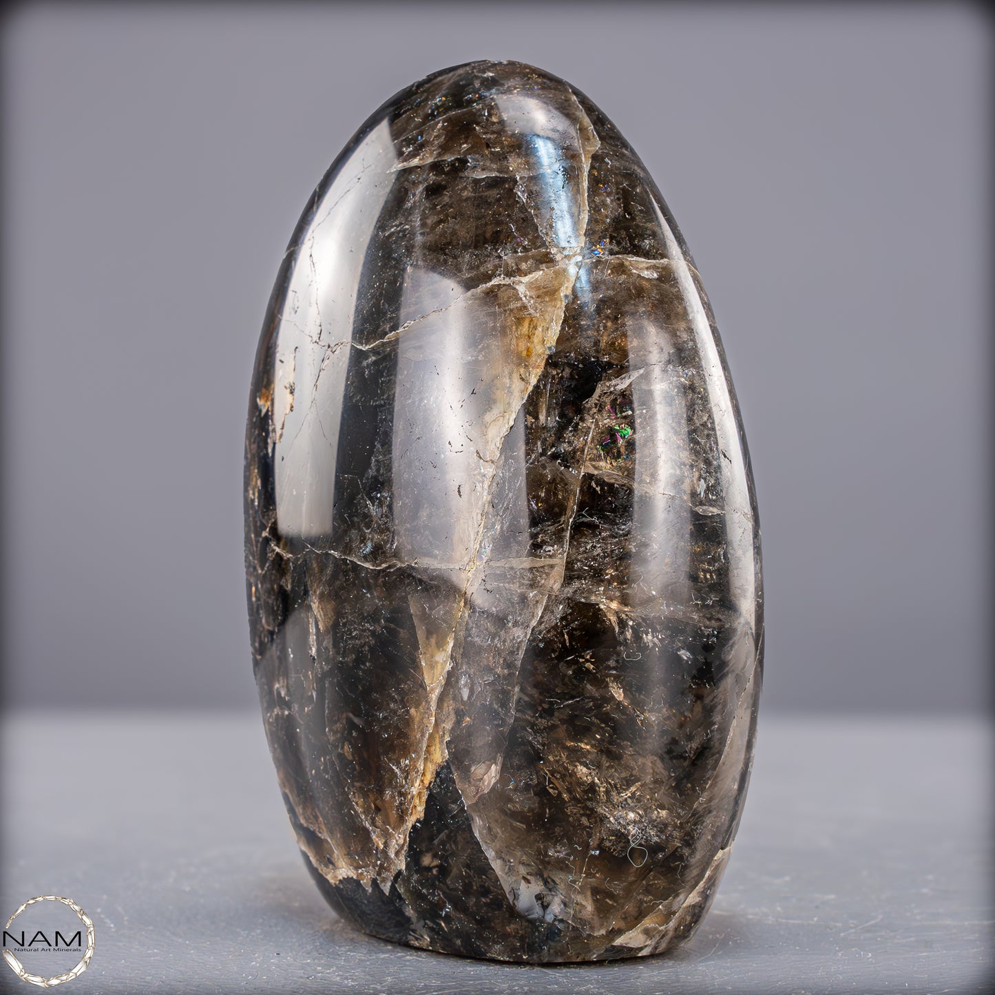 Natürliche Rauchquarz Kristall Freiform aus Brasilien - 732,75g