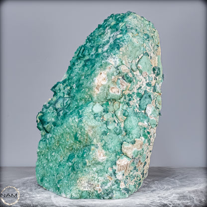Natürliche Grüner Fluorit Kristalle auf Matrix - 24752,62g