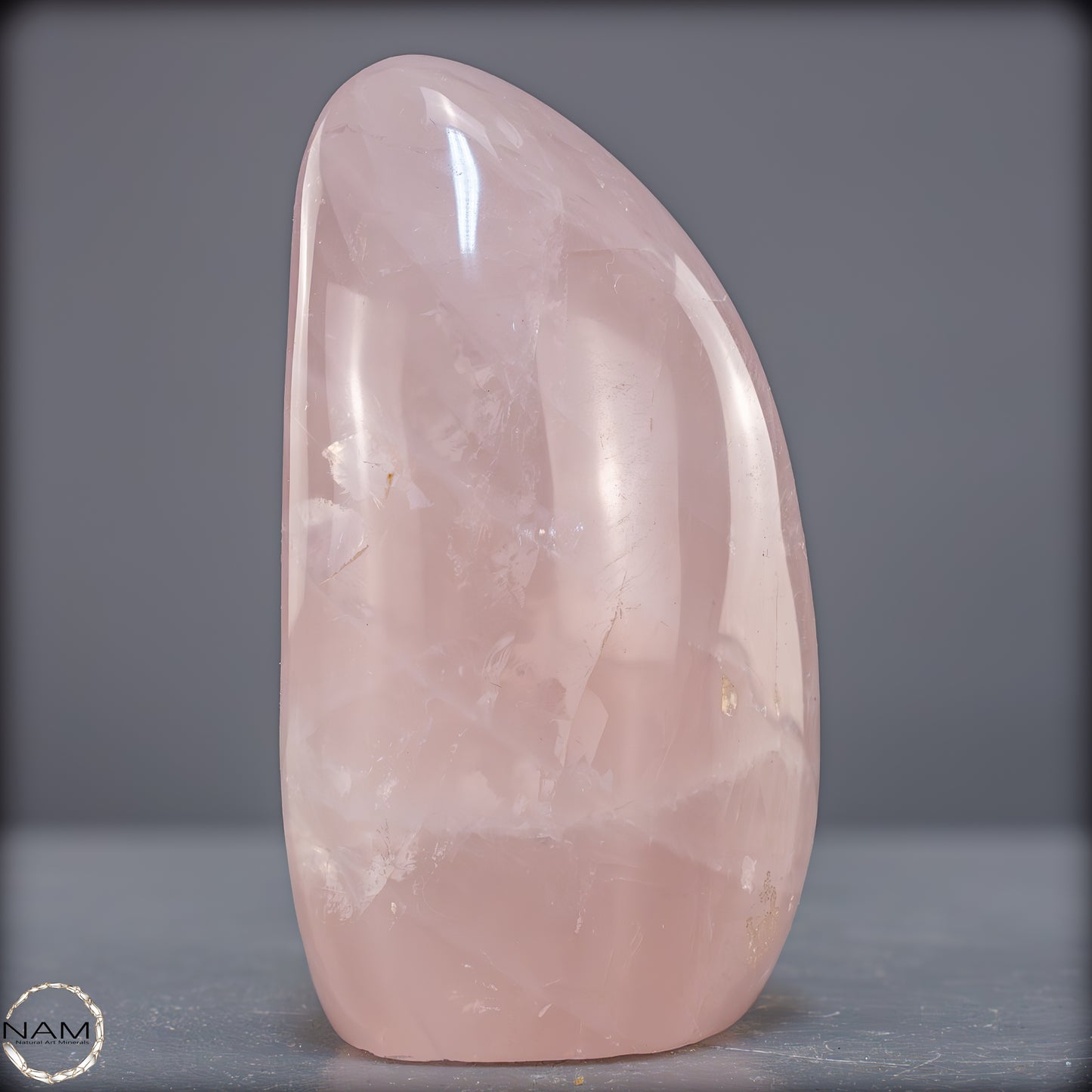 Natürliche Rosenquarz-Kristall Freiform aus Brasilien - 869,45g