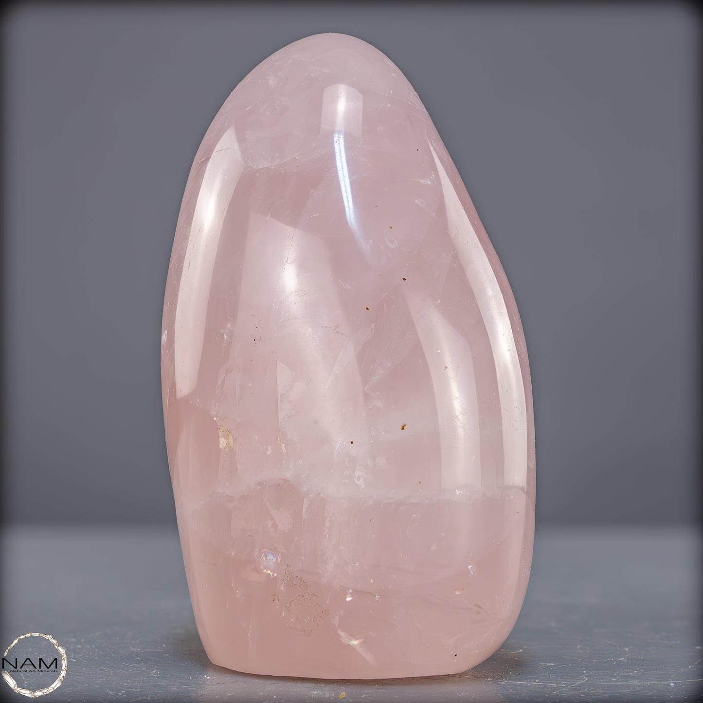 Natürliche Rosenquarz-Kristall Freiform aus Brasilien - 869,45g