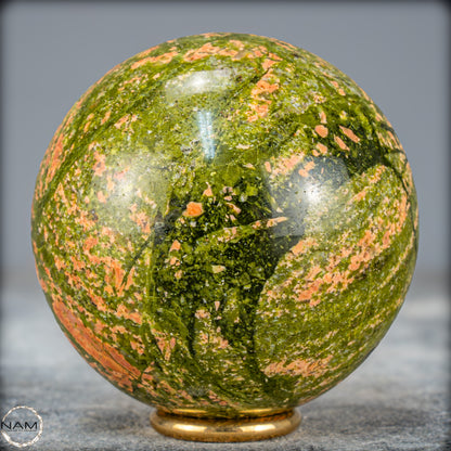 Natürliche Unakit-Kristall Kugel aus Indien - 548,17g - 70,7mm