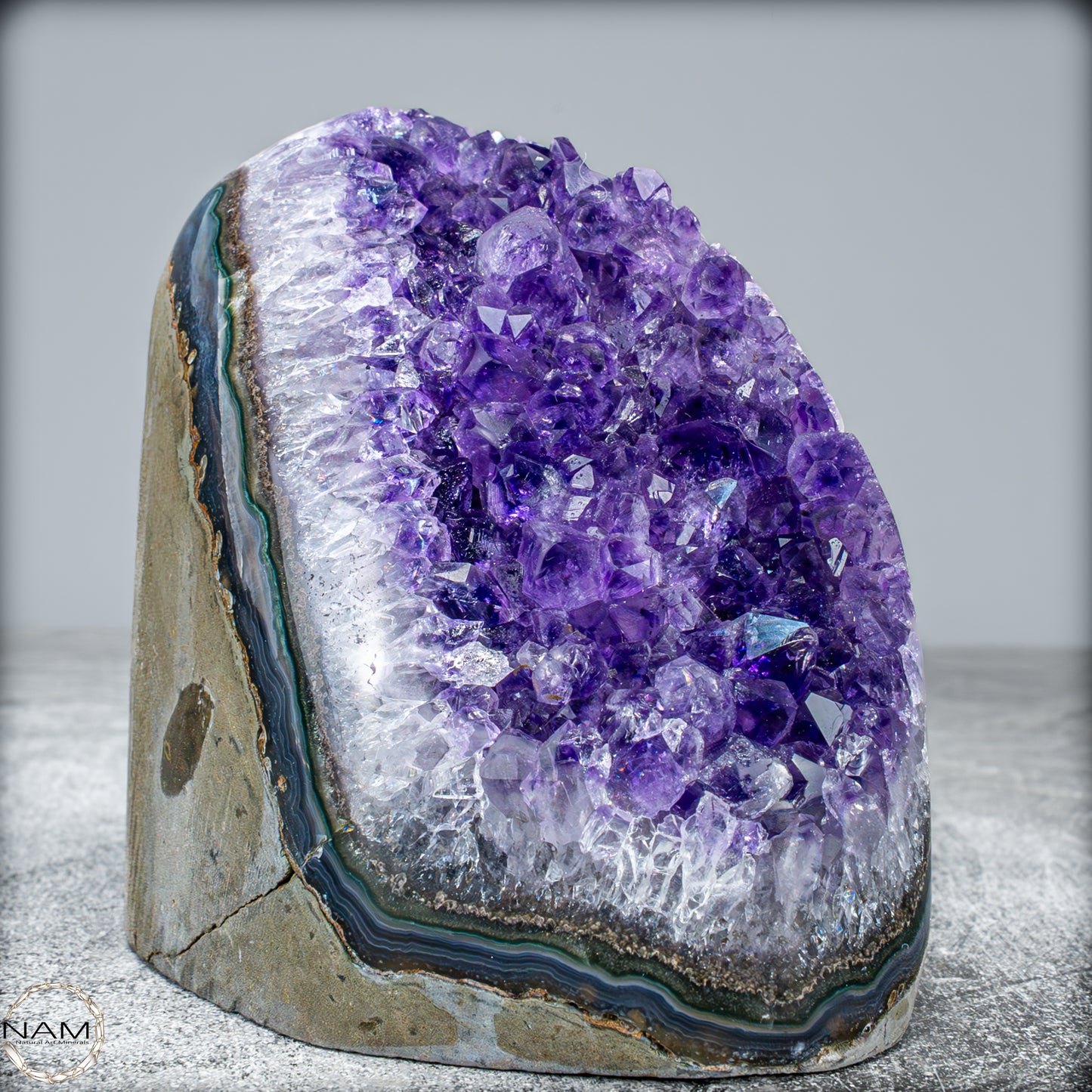 Natürliche Amethyst-Kristall Druse -864,77 g