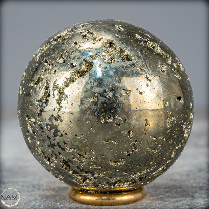 Natürliche Dekorative Pyrit Kugel / Druse - 517,89g - 62mm