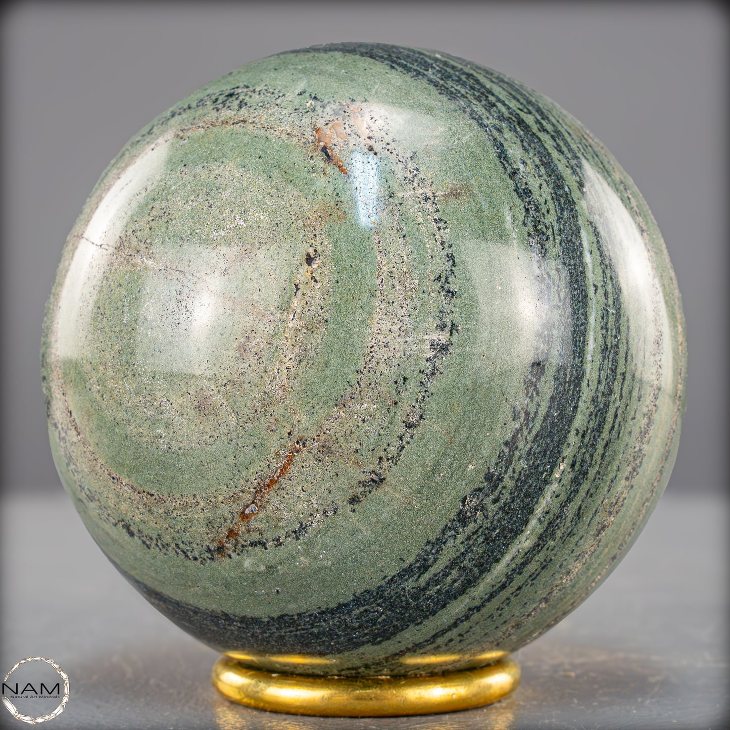 Natürliche Gebänderte Kambaba-Kristall (Eldarit) Kugel - 978,49g