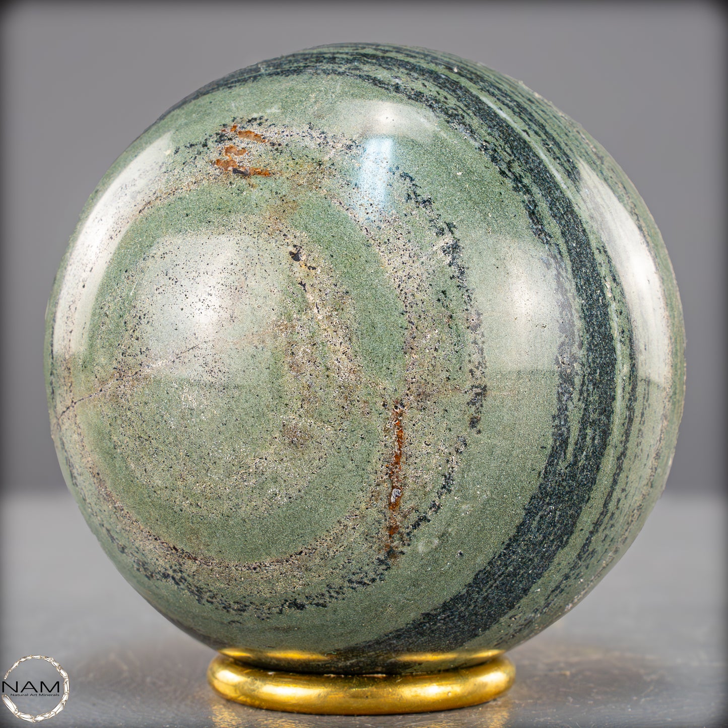 Natürliche Gebänderte Kambaba-Kristall (Eldarit) Kugel - 978,49g