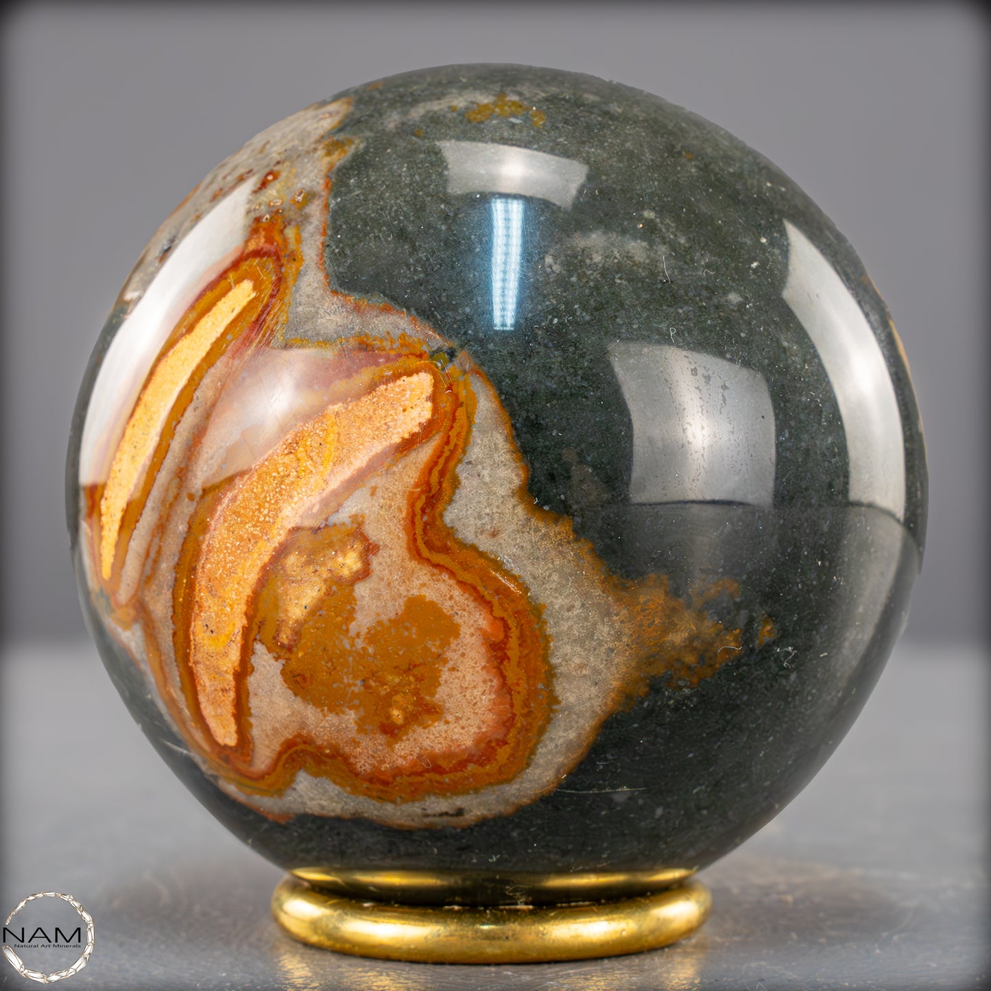 Natürliche Polychrome Jaspis Kristall-Kugel - 731,71g - 81mm