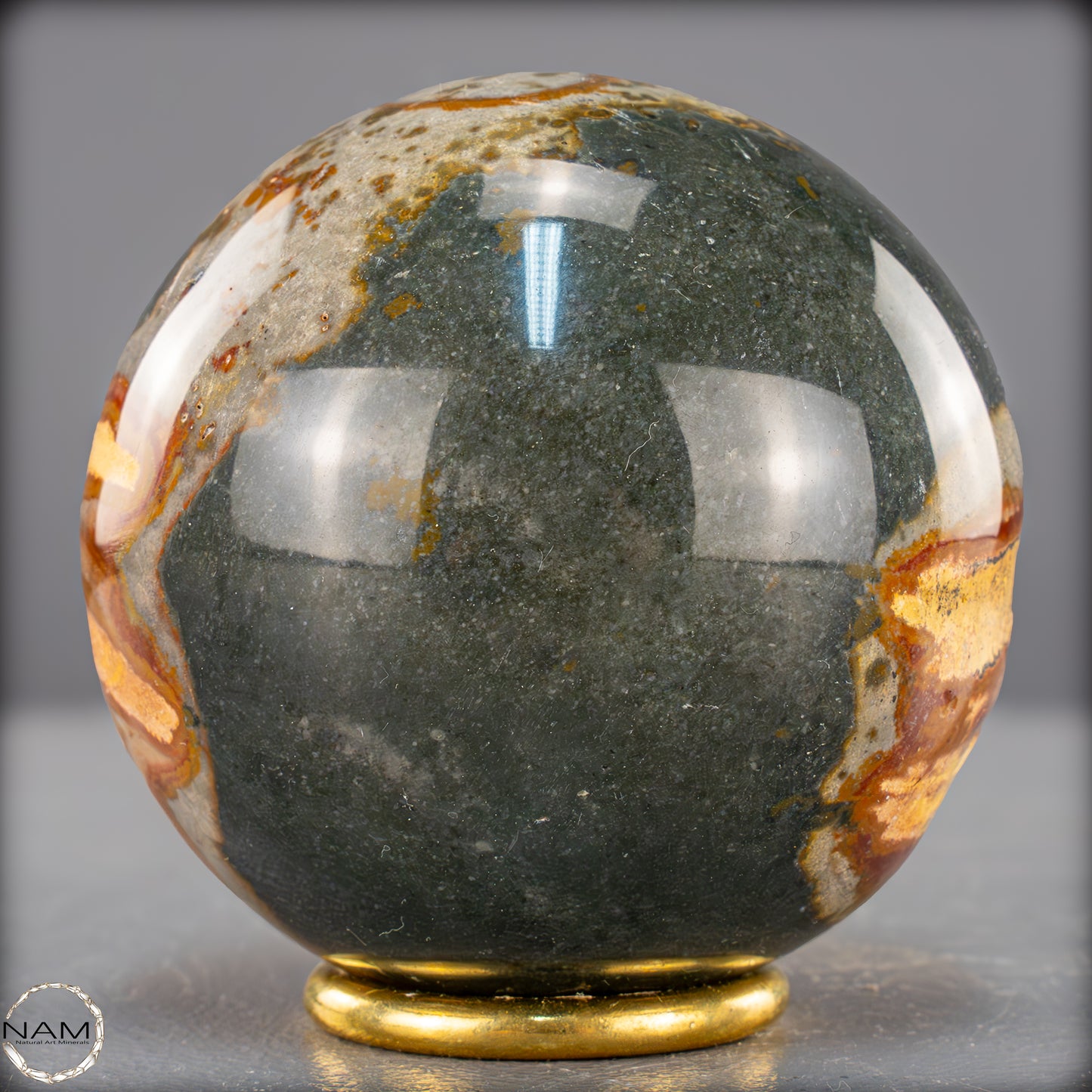 Natürliche Polychrome Jaspis Kristall-Kugel - 731,71g - 81mm