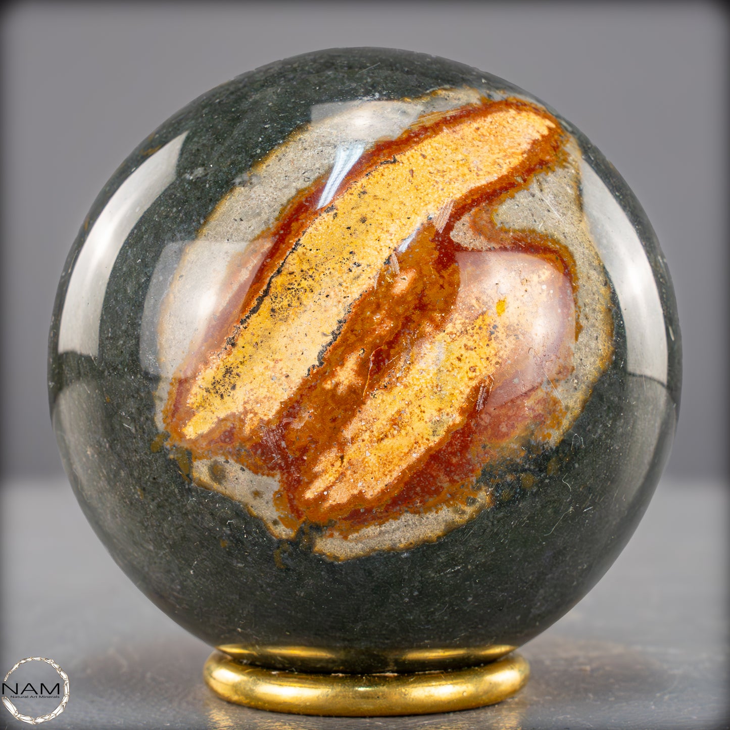 Natürliche Polychrome Jaspis Kristall-Kugel - 731,71g - 81mm