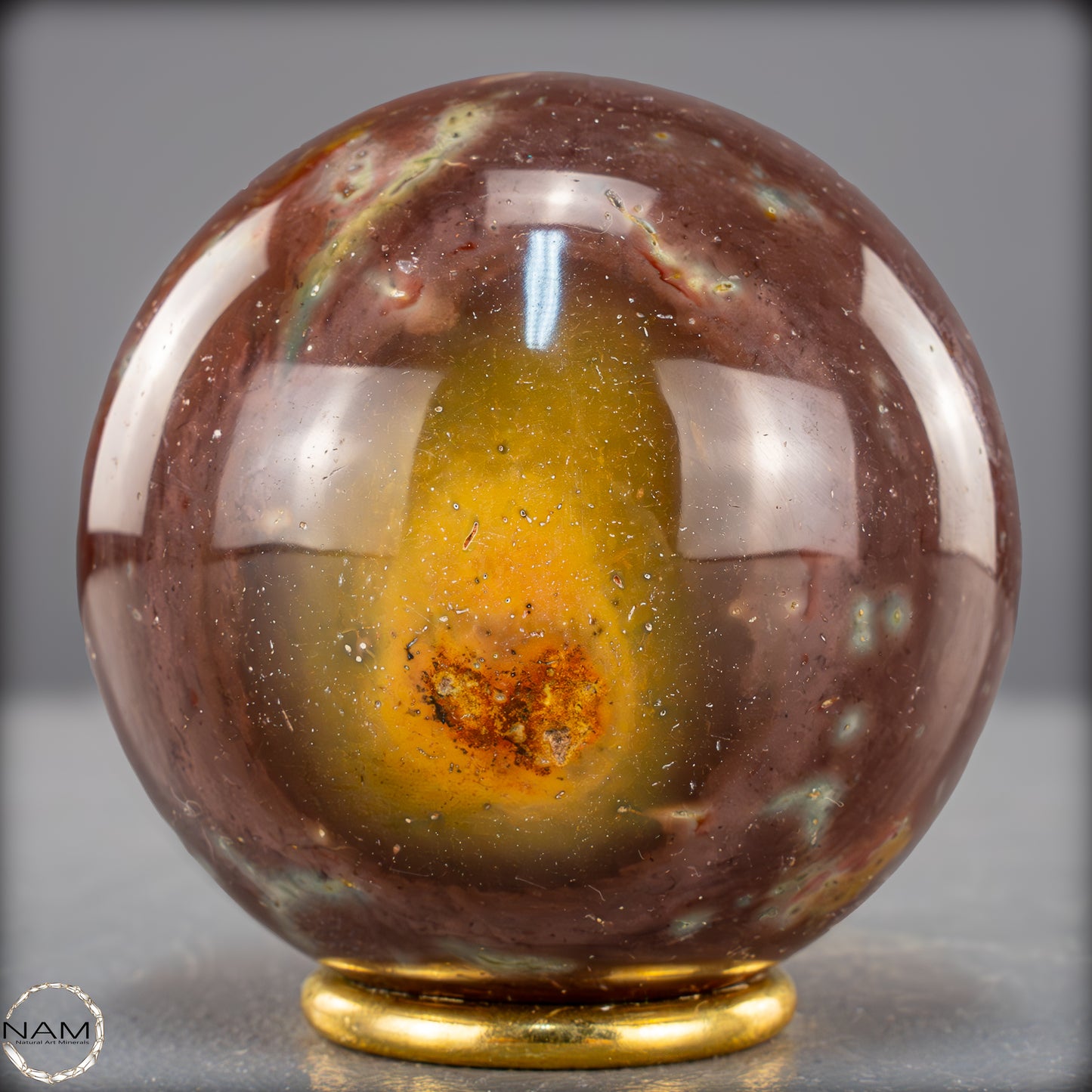 Natürliche Polychrome Jaspis Kristall-Kugel - 679,15g - 79mm