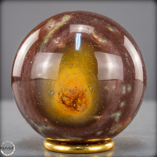 Natürliche Polychrome Jaspis Kristall-Kugel - 679,15g - 79mm