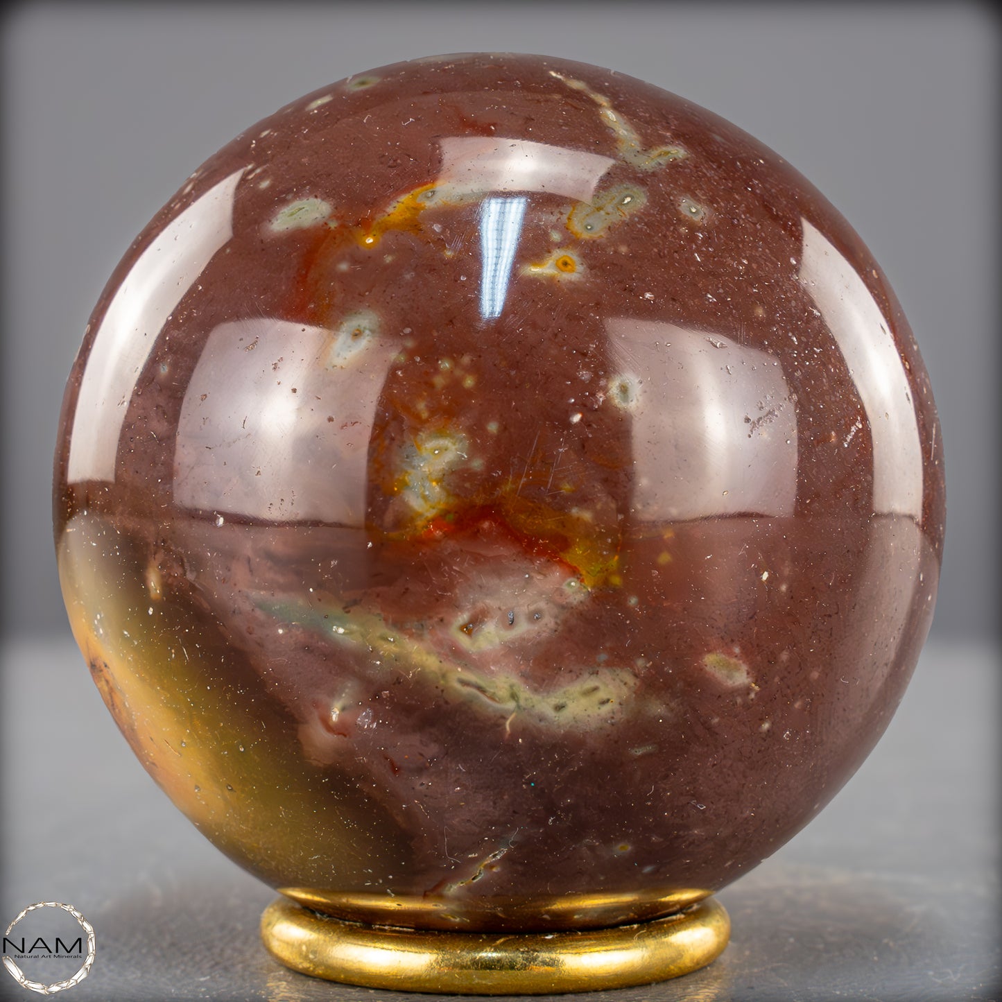 Natürliche Polychrome Jaspis Kristall-Kugel - 679,15g - 79mm