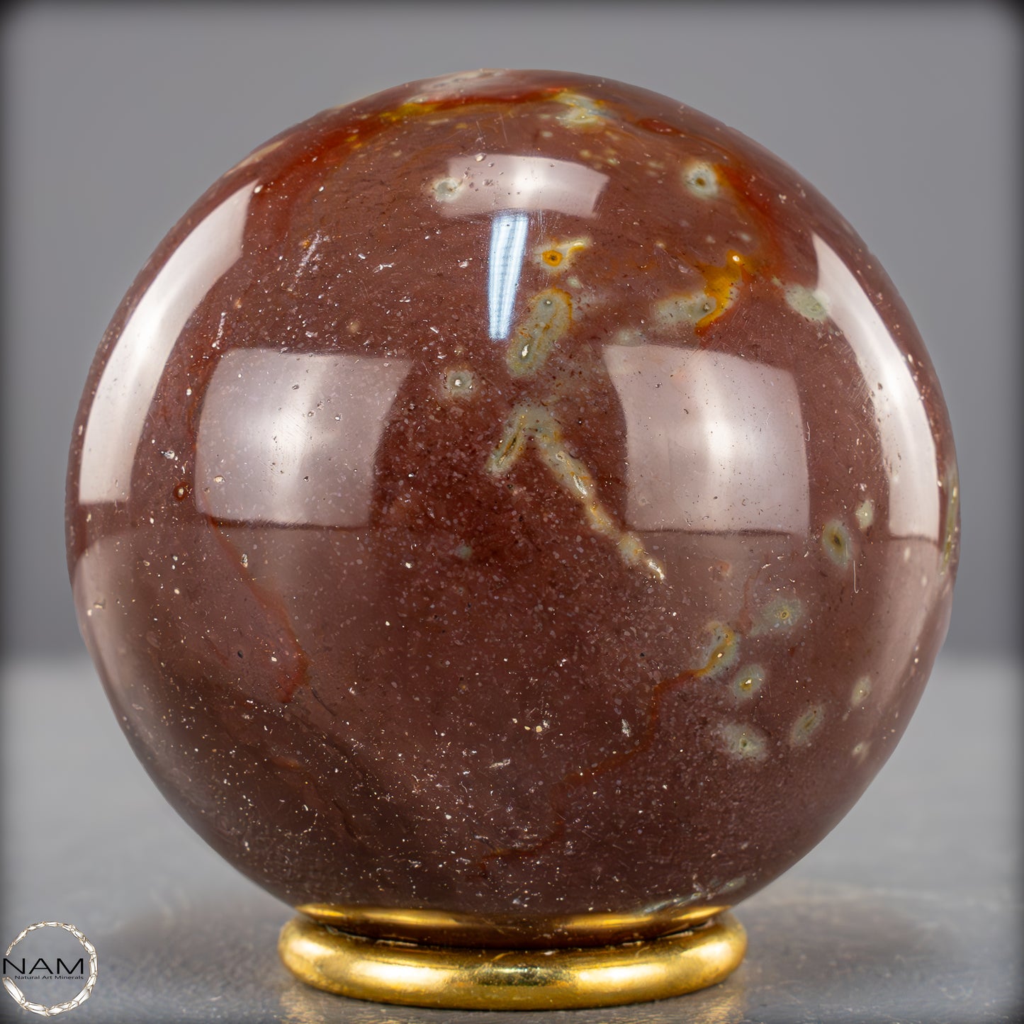 Natürliche Polychrome Jaspis Kristall-Kugel - 679,15g - 79mm