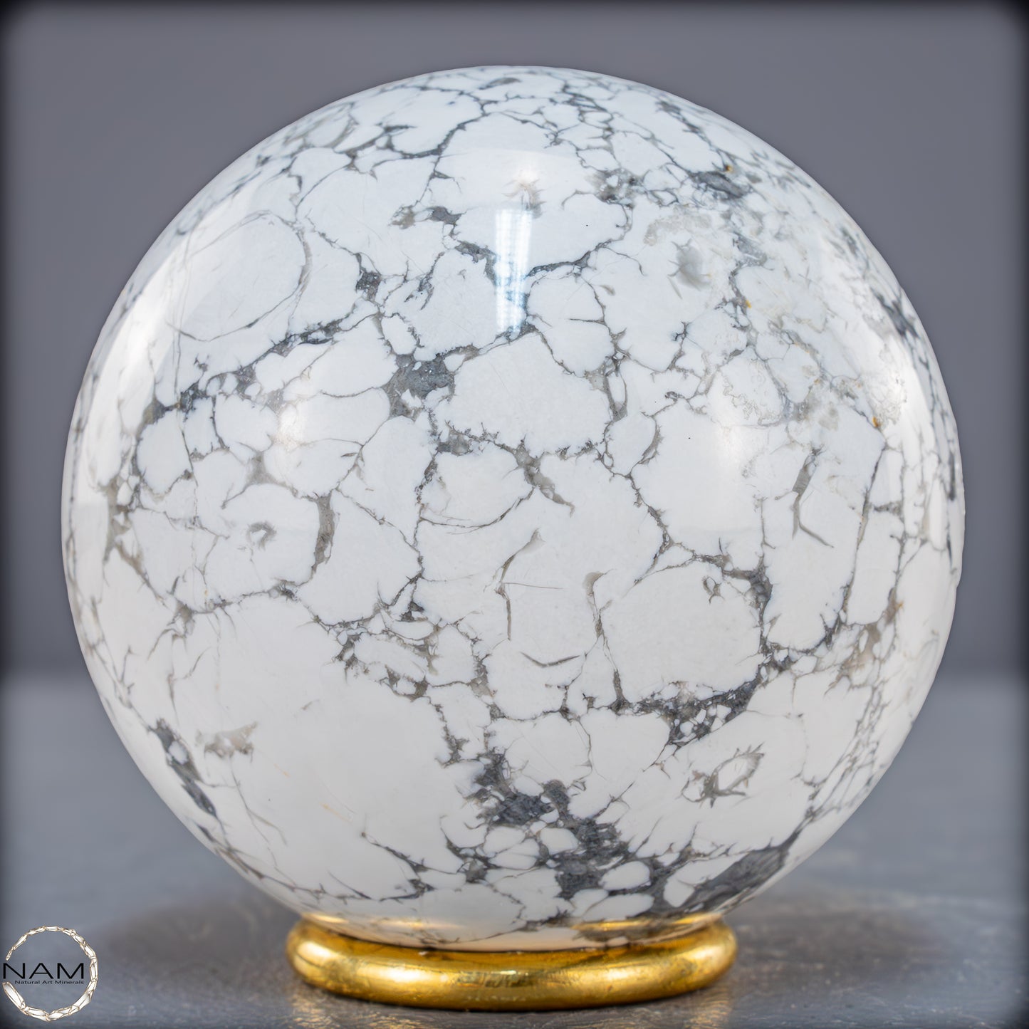 Natürliche Howlith-Kugel - 871,27g - 84mm