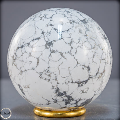 Natürliche Howlith-Kugel - 871,27g - 84mm