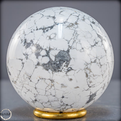 Natürliche Howlith-Kugel - 871,27g - 84mm