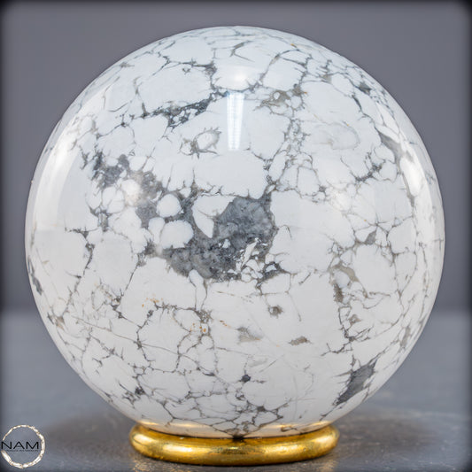 Natürliche Howlith-Kugel - 871,27g - 84mm