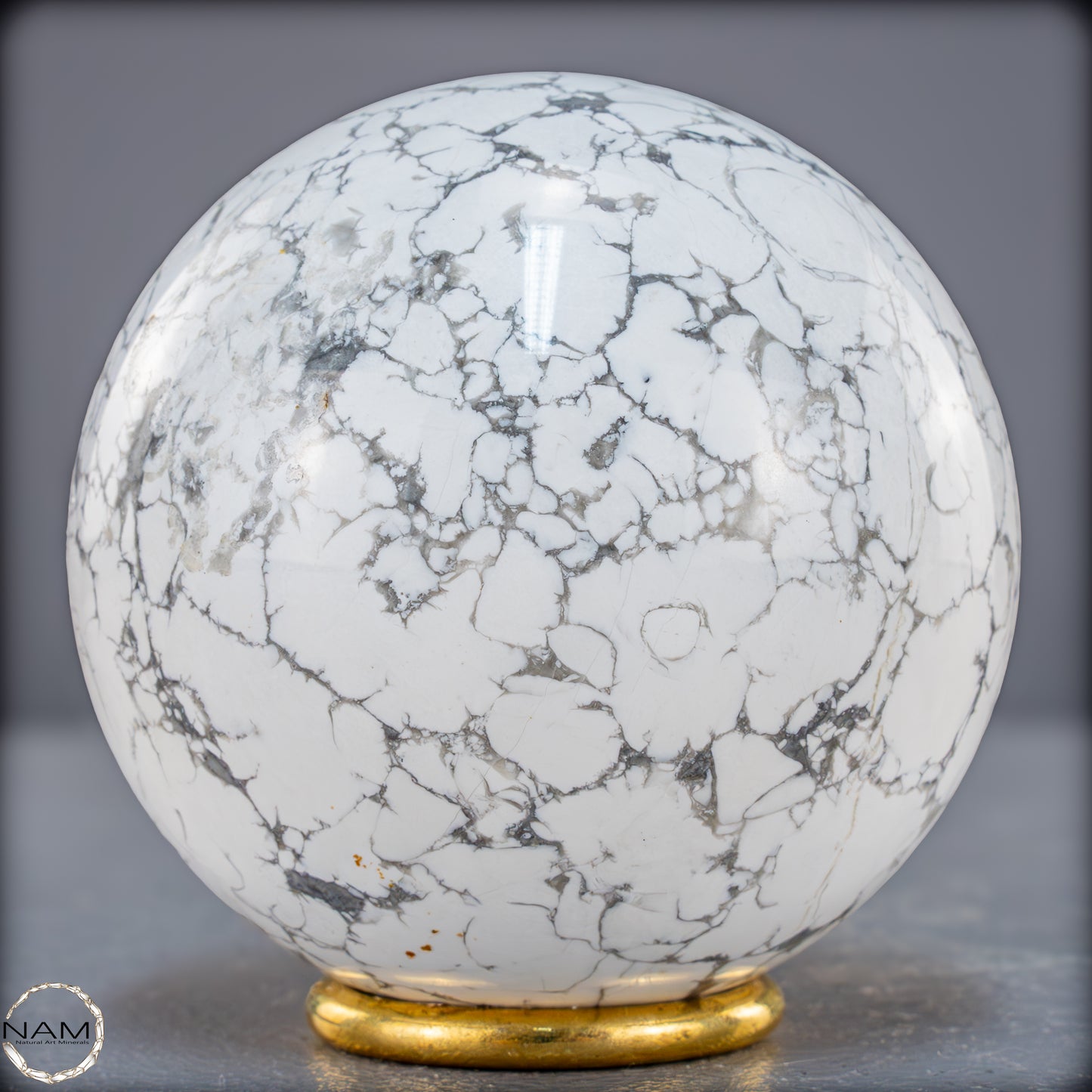 Natürliche Howlith-Kugel - 871,27g - 84mm