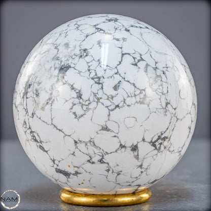 Natürliche Howlith-Kugel - 871,27g - 84mm