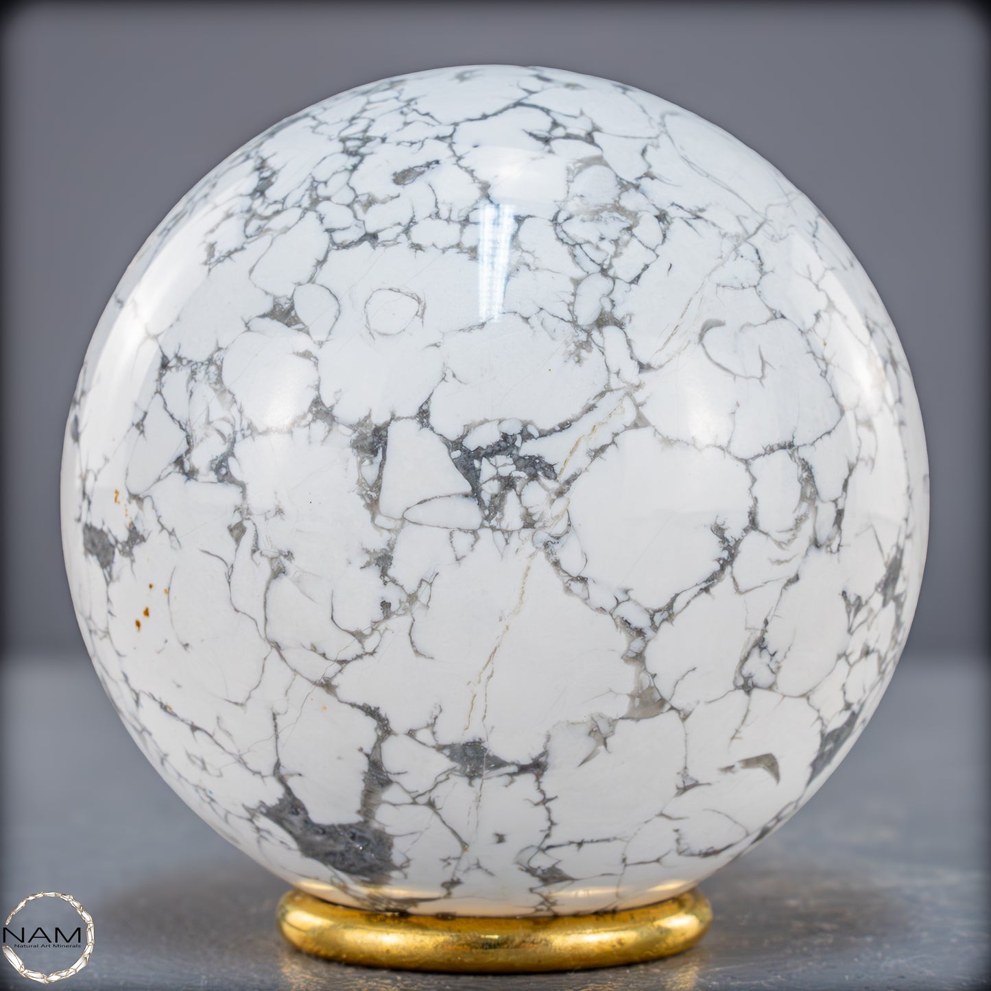 Natürliche Howlith-Kugel - 871,27g - 84mm