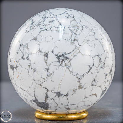 Natürliche Howlith-Kugel - 871,27g - 84mm