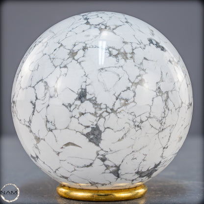 Natürliche Howlith-Kugel - 871,27g - 84mm