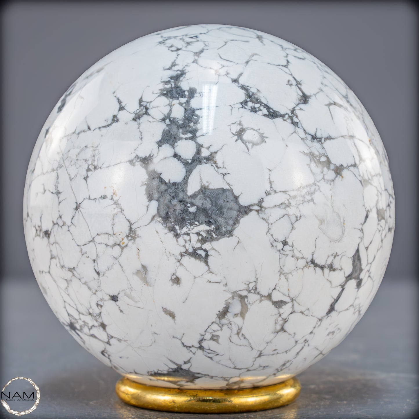 Natürliche Howlith-Kugel - 871,27g - 84mm