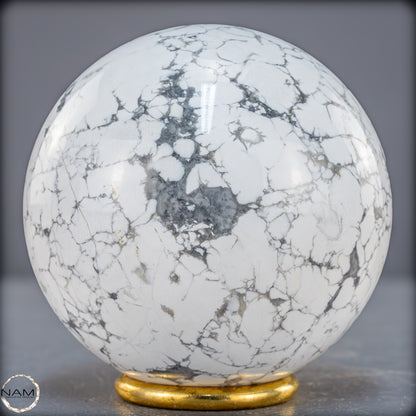 Natürliche Howlith-Kugel - 871,27g - 84mm