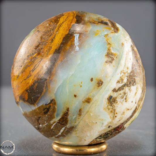 Natürliche Mehrfarbige Andenopal Kristall-Kugel, Peru - 310,17g - 65mm