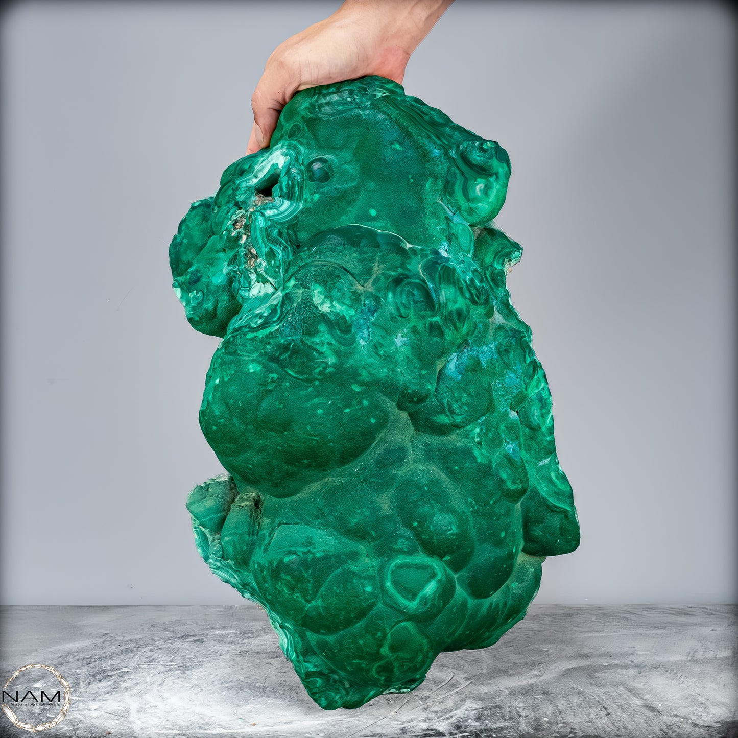 Natürlicher Botryoidaler Chrysokolla, Malachit und Quartz, sehr selten - 30123,65g