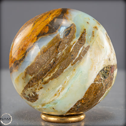 Natürliche Mehrfarbige Andenopal Kristall-Kugel, Peru - 310,17g - 65mm