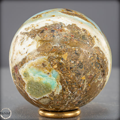 Natürliche Mehrfarbige Andenopal Kristall-Kugel, Peru - 310,17g - 65mm