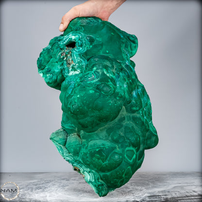 Natürlicher Botryoidaler Chrysokolla, Malachit und Quartz, sehr selten - 30123,65g