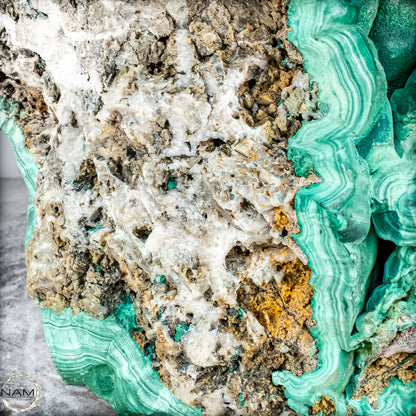 Natürlicher Botryoidaler Chrysokolla, Malachit und Quartz, sehr selten - 30123,65g