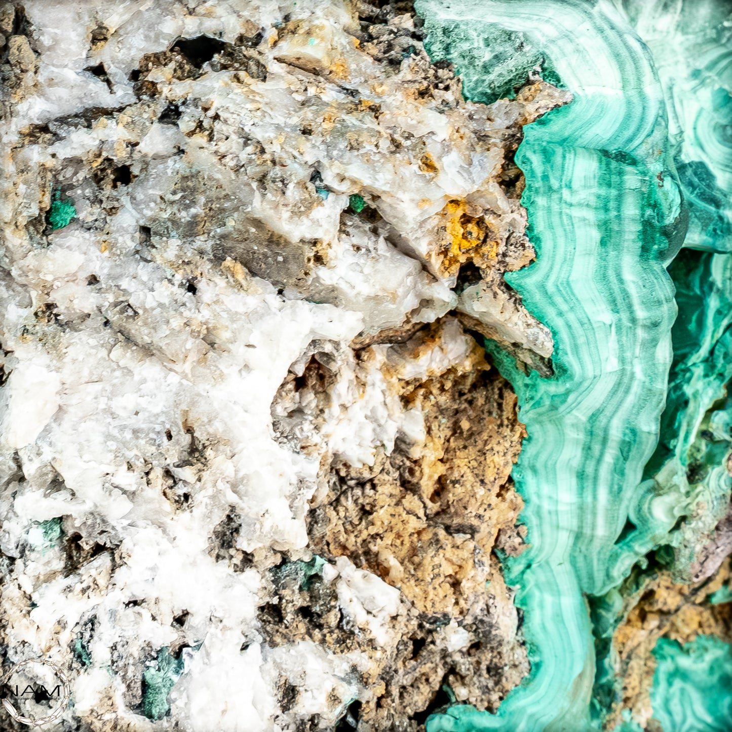 Natürlicher Botryoidaler Chrysokolla, Malachit und Quartz, sehr selten - 30123,65g