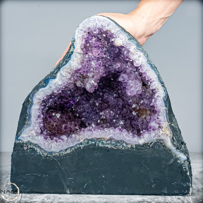 Natürliche Intensive Amethyst-Achat-Kristall Kathedrale/Druse - 17801,77g