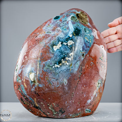 Natürliche Jaspis Kristall-Freiform - 12365,21g