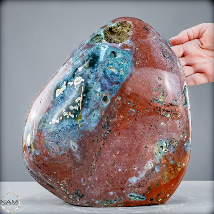 Natürliche Jaspis Kristall-Freiform - 12365,21g