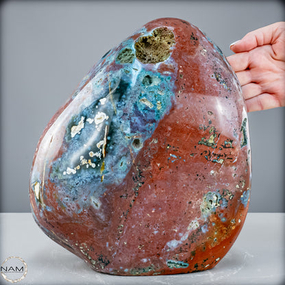 Natürliche Jaspis Kristall-Freiform - 12365,21g