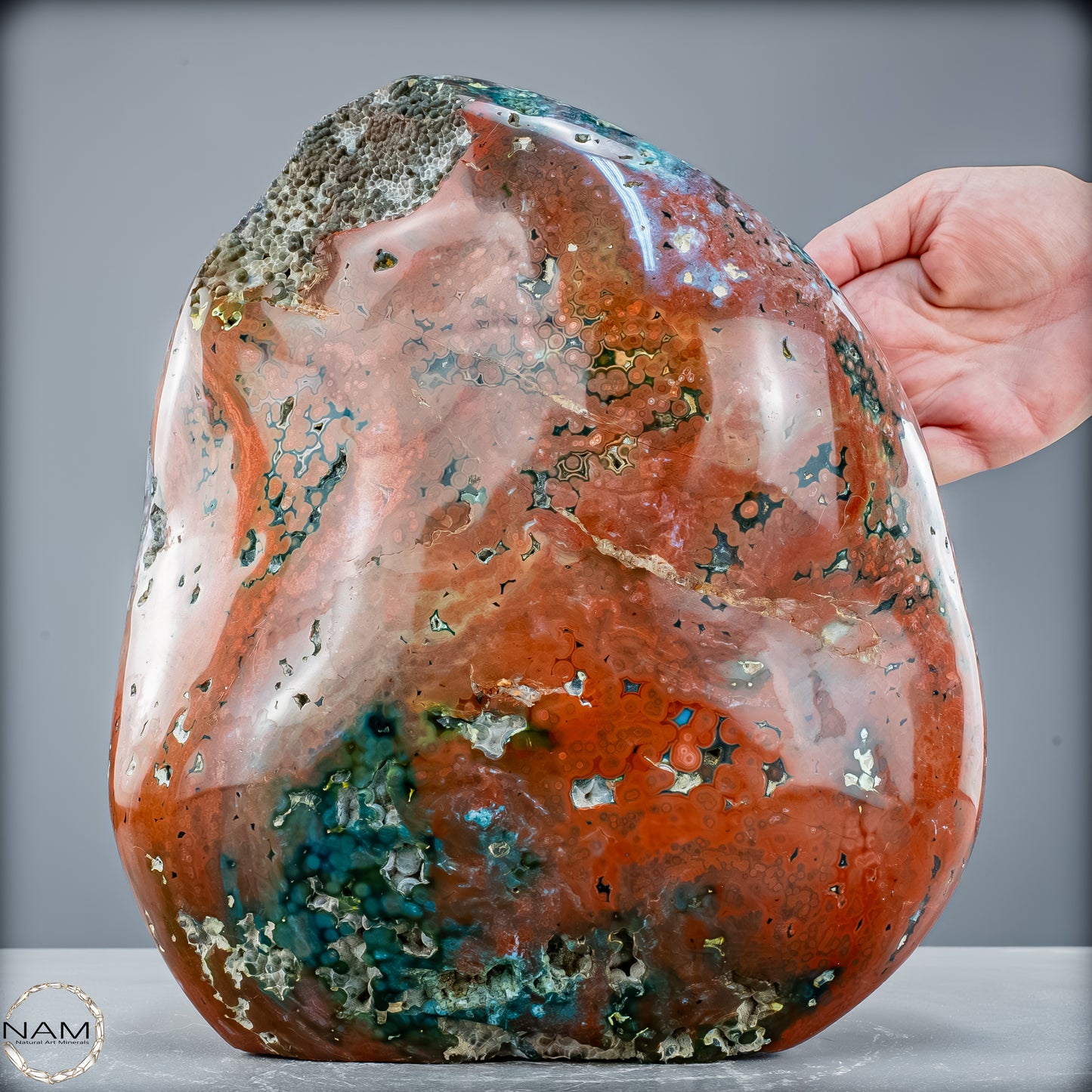 Natürliche Jaspis Kristall-Freiform - 12365,21g