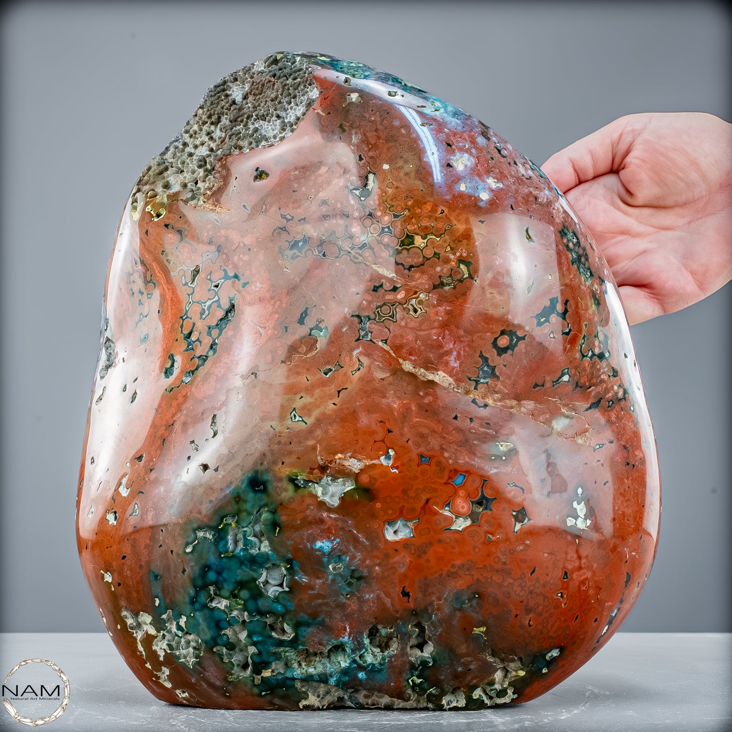 Natürliche Jaspis Kristall-Freiform - 12365,21g