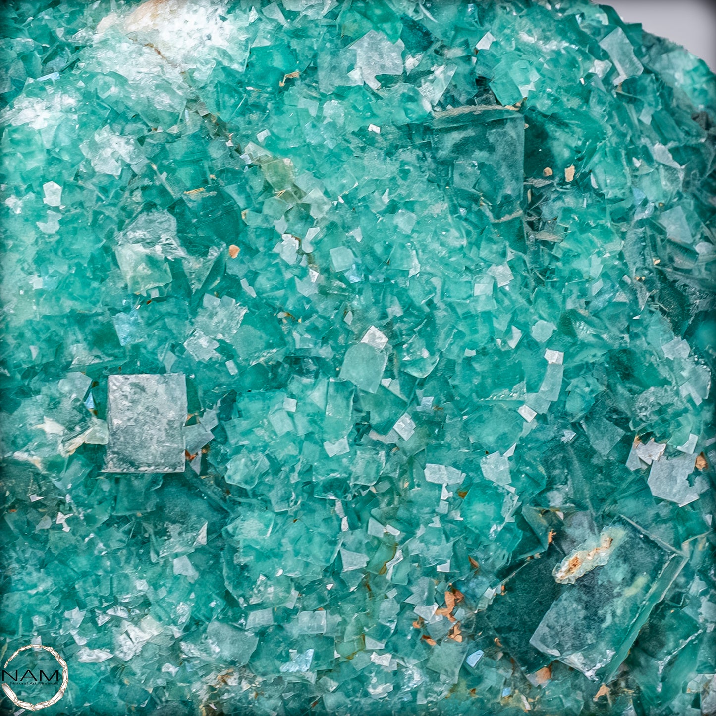 Natürliche Grüner Fluorit Kristalle auf Matrix -10644,55g