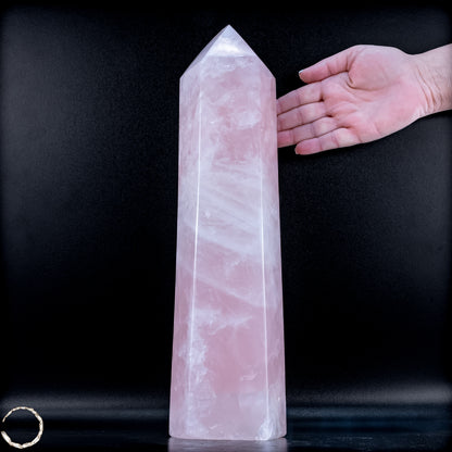 Natürlicher Großer Rosenquarz Obelisk aus Brasilien - 6821,22 g