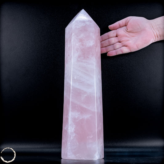 Natürlicher Großer Rosenquarz Obelisk aus Brasilien - 6821,22 g