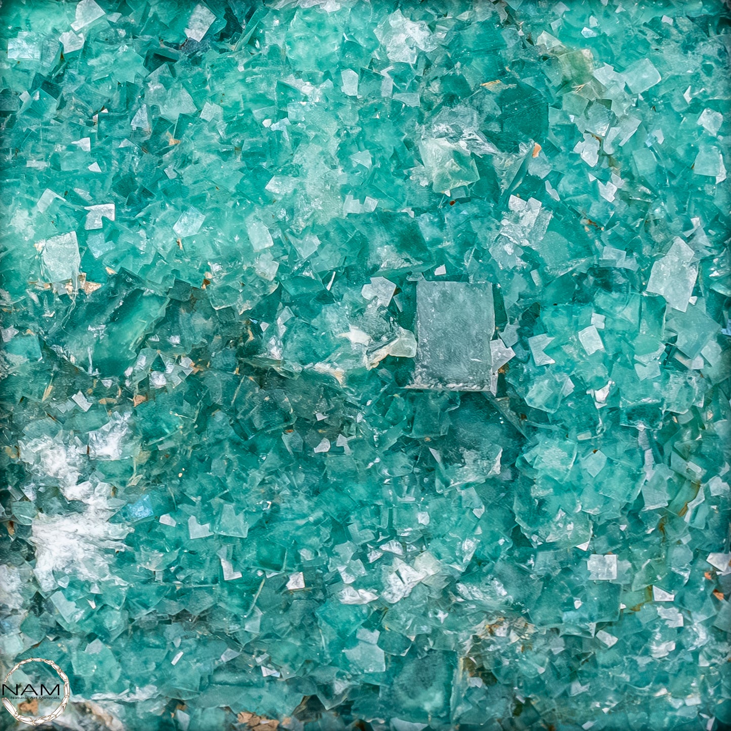 Natürliche Grüner Fluorit Kristalle auf Matrix -10644,55g