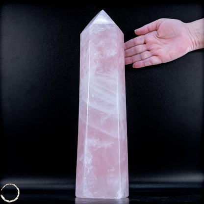 Natürlicher Großer Rosenquarz Obelisk aus Brasilien - 6821,22 g