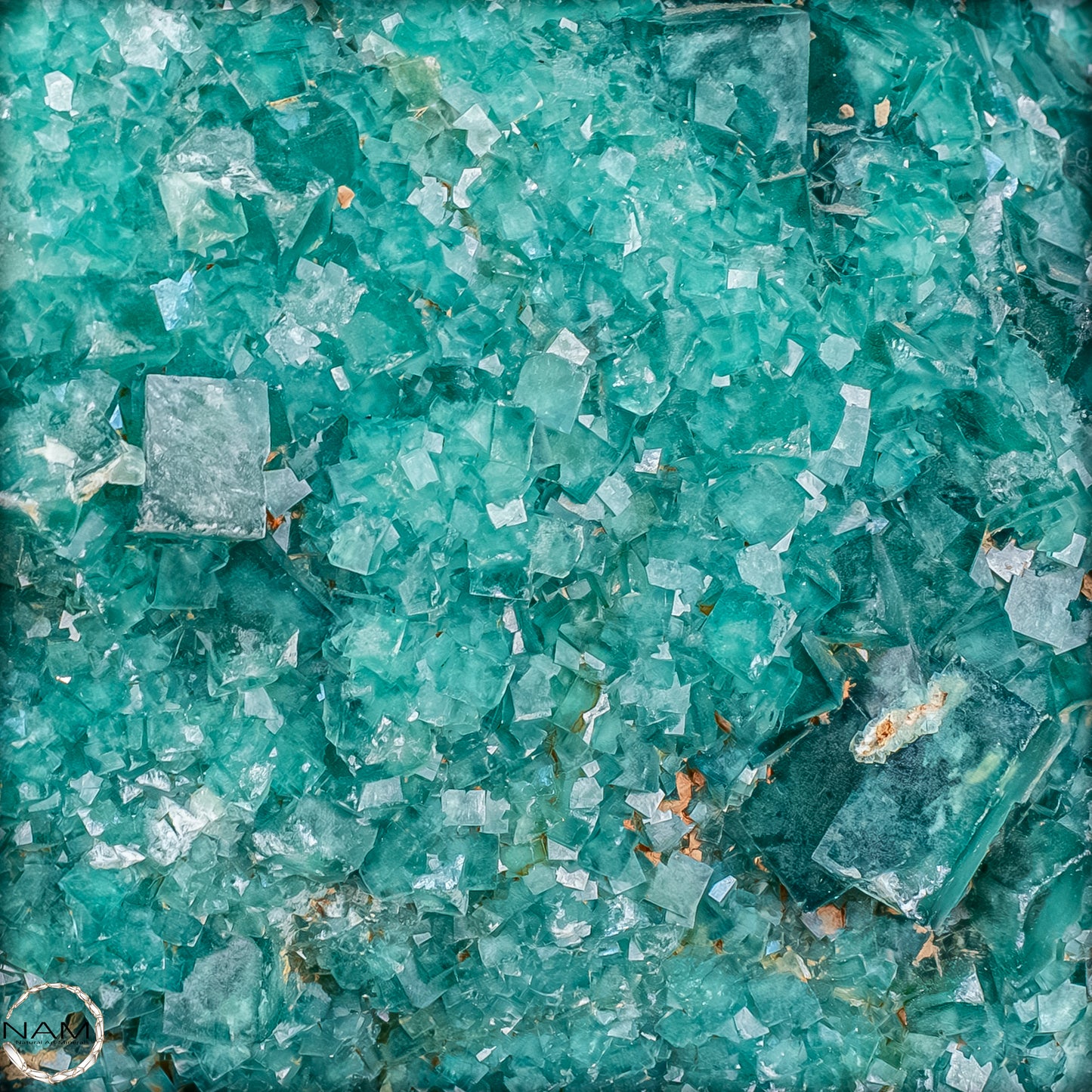 Natürliche Grüner Fluorit Kristalle auf Matrix -10644,55g