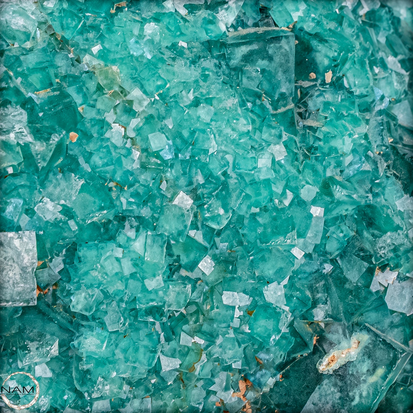 Natürliche Grüner Fluorit Kristalle auf Matrix -10644,55g