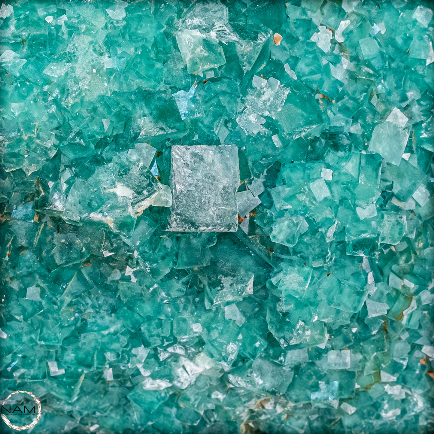 Natürliche Grüner Fluorit Kristalle auf Matrix -10644,55g
